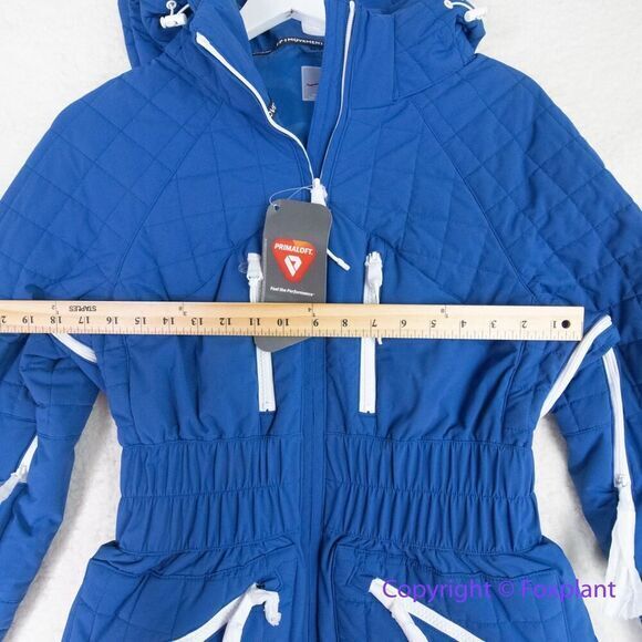 New! Free People Movement All Prepped Ski Jacket in Sapphire Blue size S - Picture 6 of 16